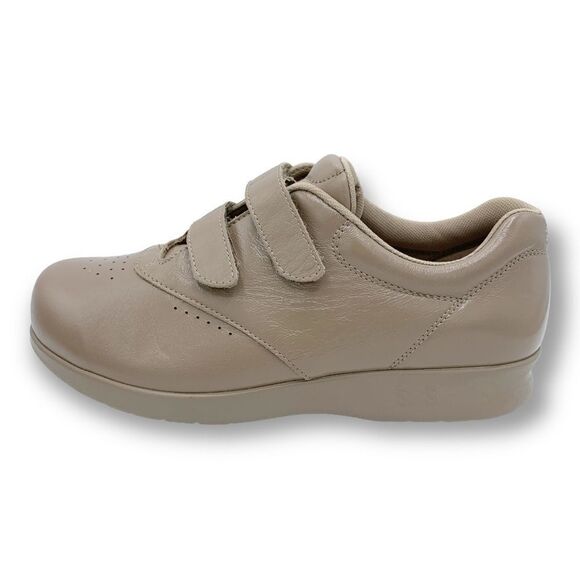 SAS Me Too Comfort Diabetic Sneakers Shoes Womens 7.5 Wide Wide Coffee - Picture 2 of 11